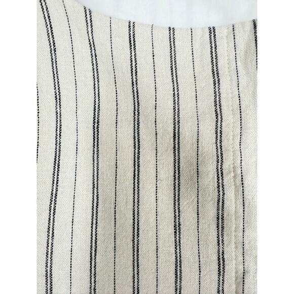 Rachel Zoe Striped Linen Blend Vest Women’s Size L NWT Tailored Waistcoat - Picture 2 of 5